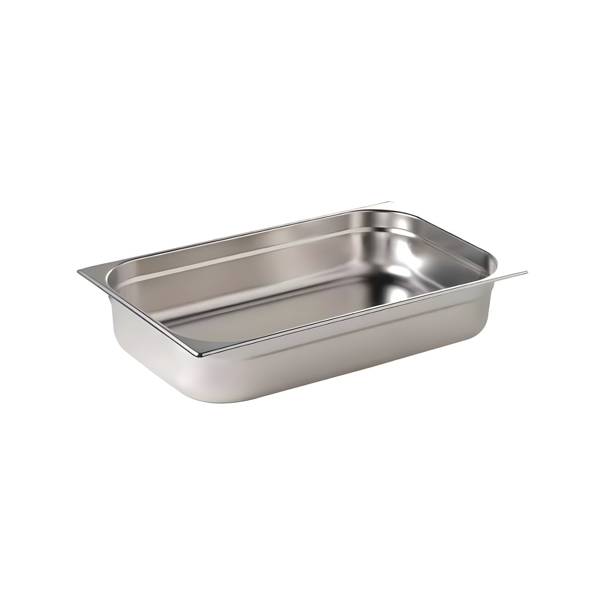 Gastronomy Container 1/1 6.5cm Depth Stainless Steel 18/0 0.7mm Stainless steel 18/0 gastronomy container 1/1, 6.5 cm depth, 0.7 mm thick