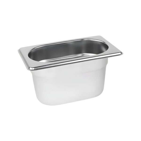 Stainless steel 18/0 gastronomy container 1/9, 10 cm depth