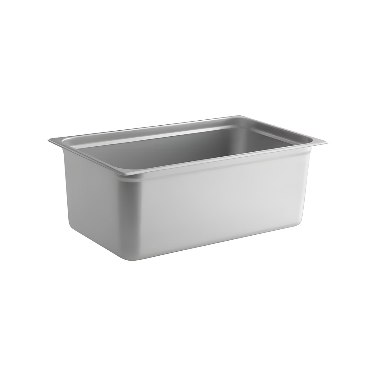 Gastronomy Food Container 2/1 20cm Depth Inox 18/0 Stainless steel GN 2/1 gastronorm container, 20 cm deep
