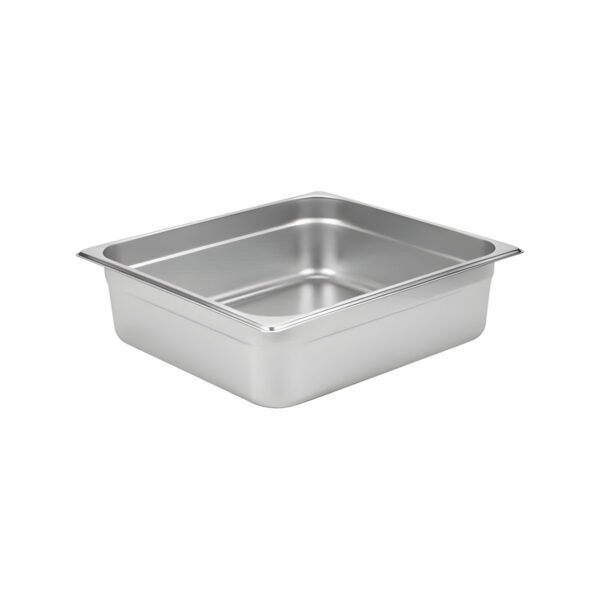 18/0 stainless steel GN 2/3 gastronorm container, 10 cm deep
