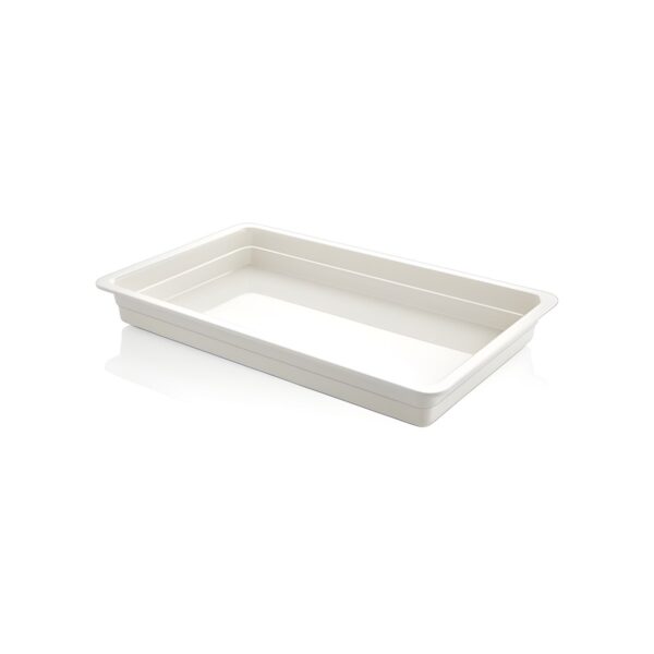 White melamine GN 1/1 container, 6.5 cm deep