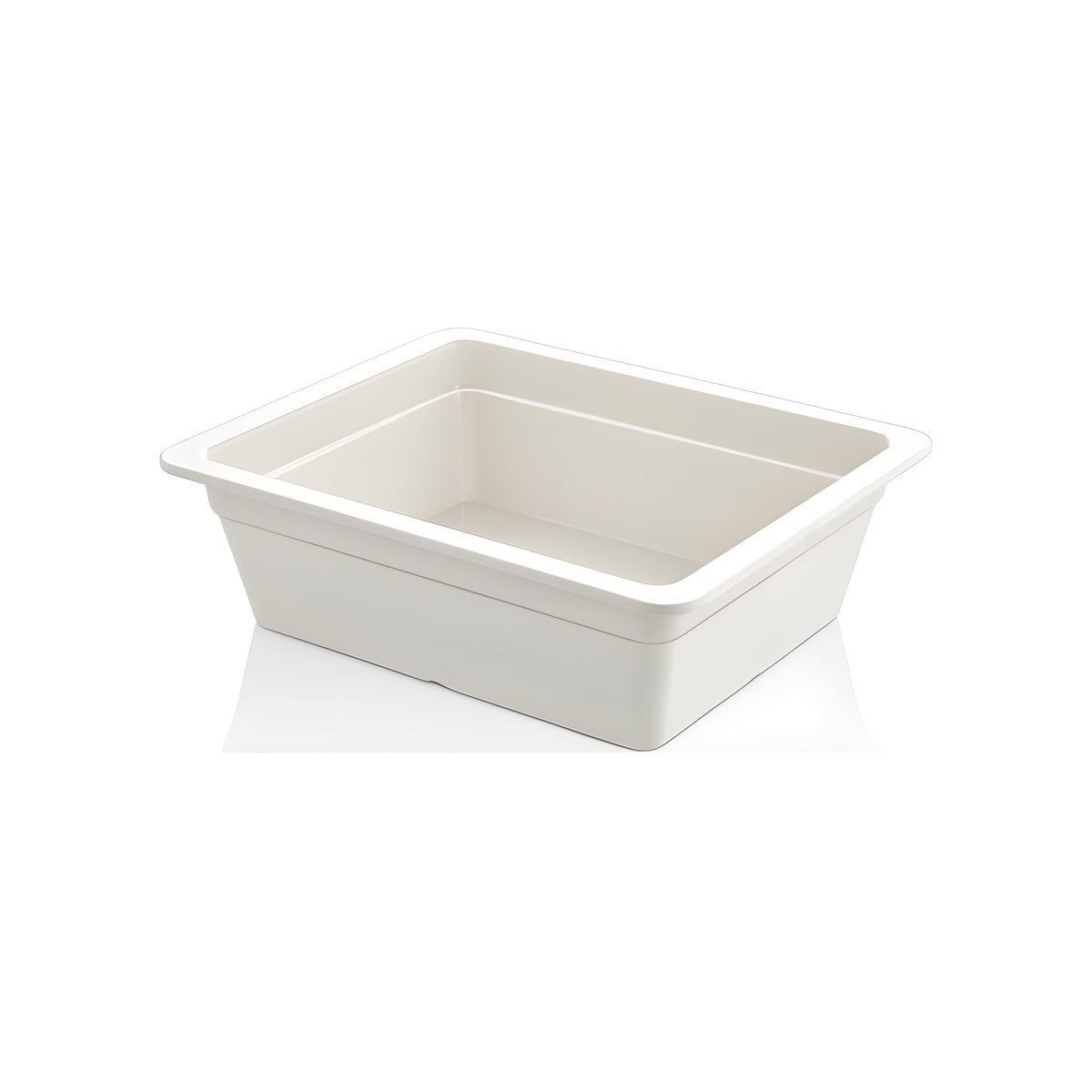 Melamine GN Container White 1/2 10cm White melamine GN 1/2 container, 10 cm deep