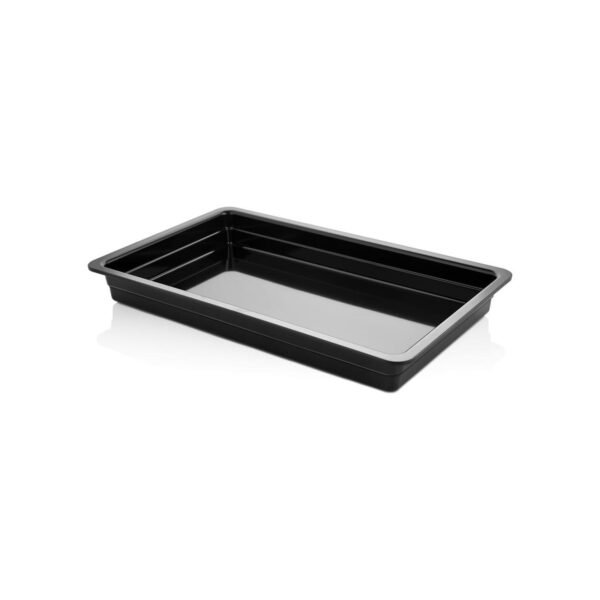 Black melamine GN 1/1 container, 6.5 cm deep