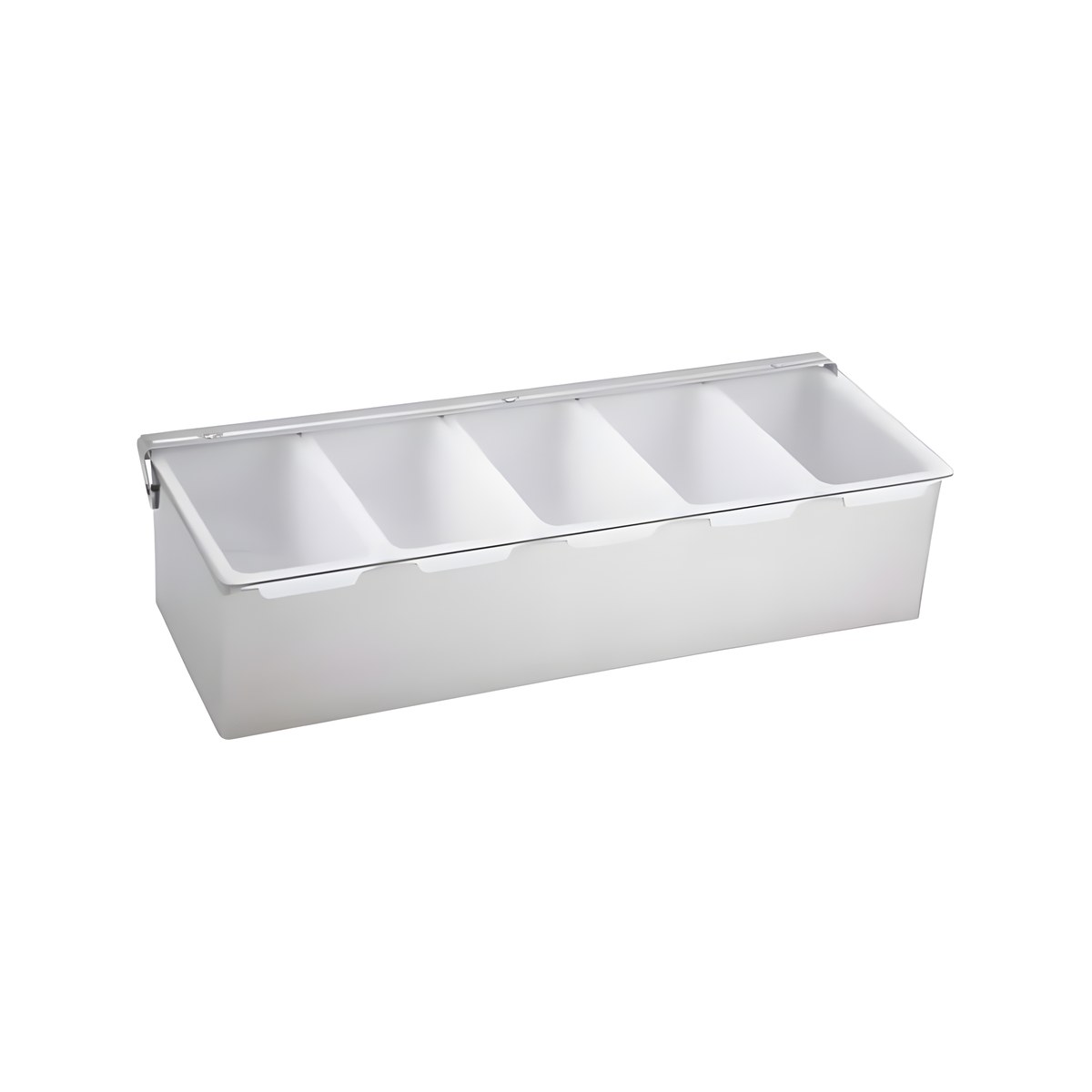 Δοχείο Με Καπάκι Για Μπαρ Inox 18/10 Και 5 Ανεξάρτητες Θήκες CD5R Ανοξείδωτο δοχείο μπαρ 18/10 με καπάκι και 5 ανεξάρτητες θήκες