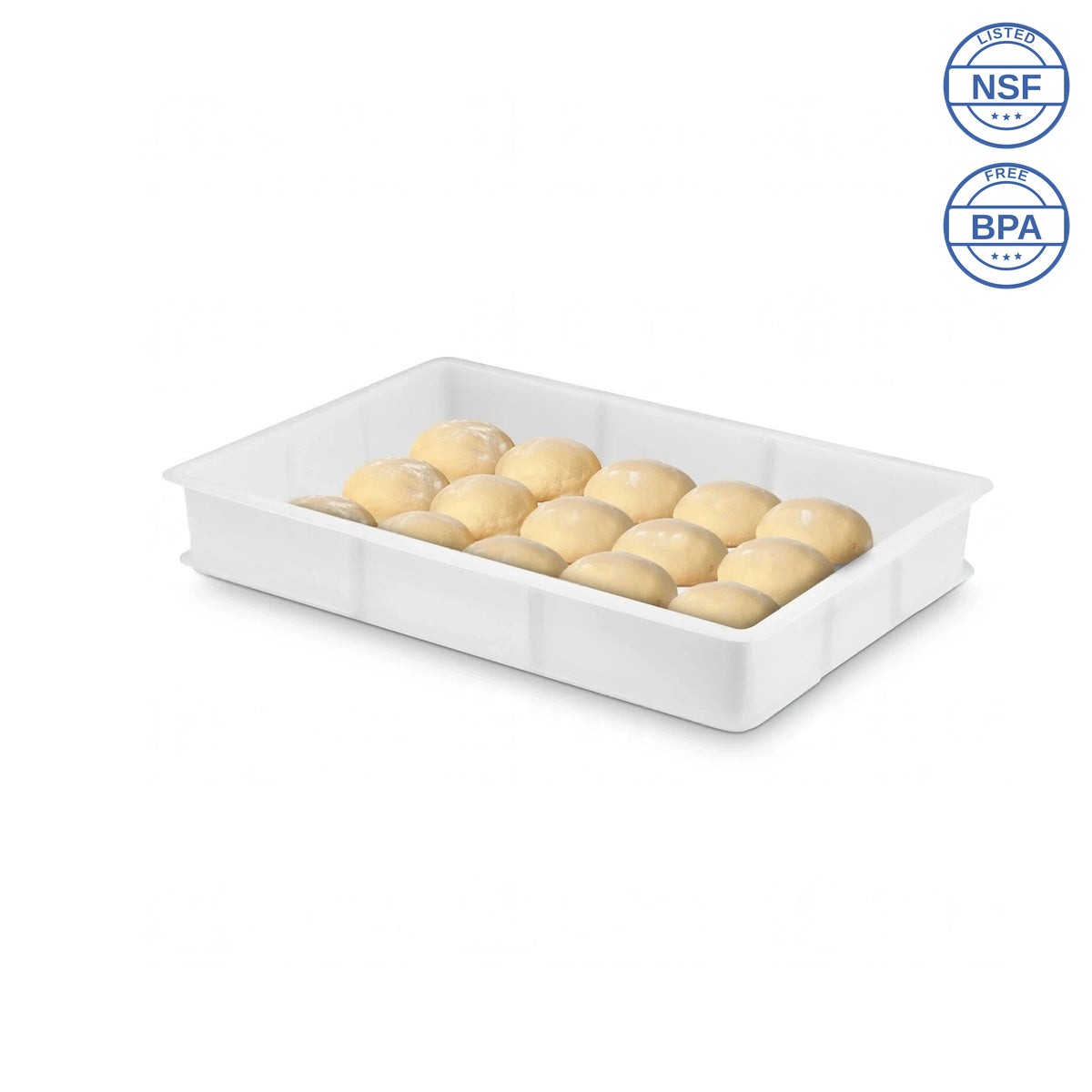 Δοχείο Μεταφοράς Ζύμης Στοιβαζόμενο PEHD 60x40x10cm Δοχείο Μεταφοράς Ζύμης Στοιβαζόμενο PEHD 60x40x10cm