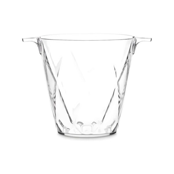 Shatterproof acrylic diamond ice bucket, 16x16 cm, 1.6 litre