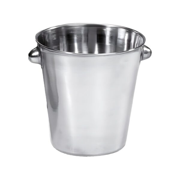 Stainless steel ice bucket with knobs, 11x10 cm