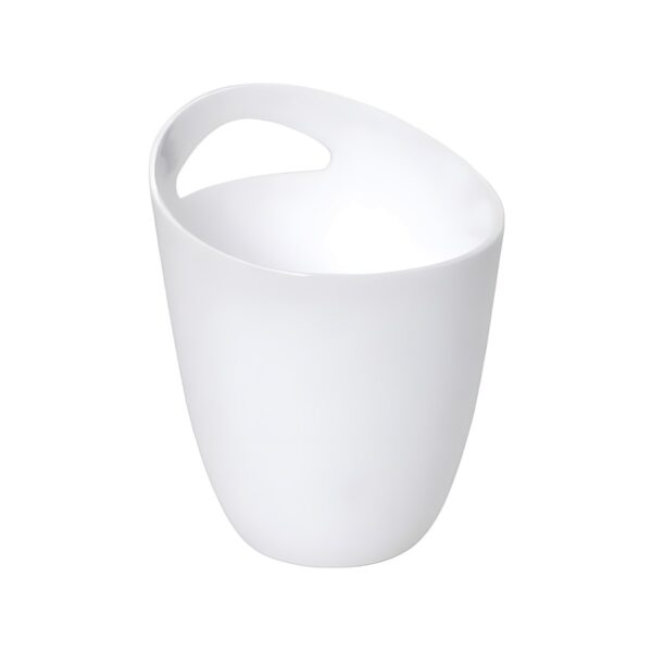 White polycarbonate ice bucket, 1.2 litres, 14x18 cm