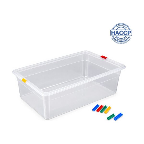 PP GN 1/1 food container, 10 cm depth, 13 litres