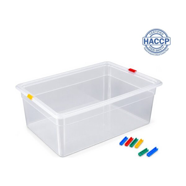 PP GN 1/1 food container, 15 cm depth, 21 litres