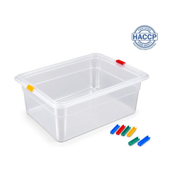 Polypropylene GN 1/2 food container, 10 cm depth, 6.5 litres