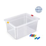 Polypropylene GN 1/2 food container, 15 cm depth, 10 litres