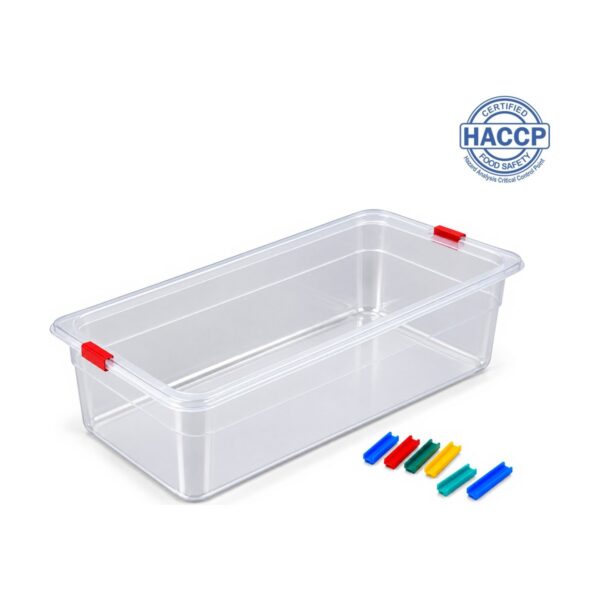 Polypropylene GN 1/3 food container, 15 cm depth, 6 litres