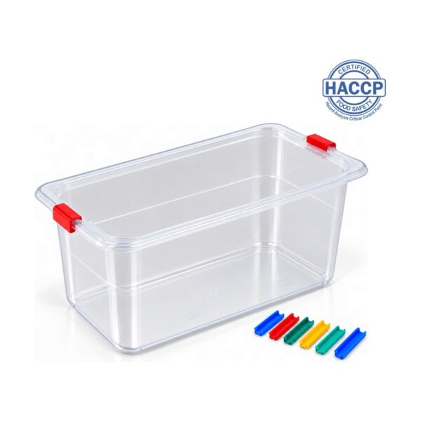 Polypropylene GN 1/3 food container, 20 cm depth, 8 litres