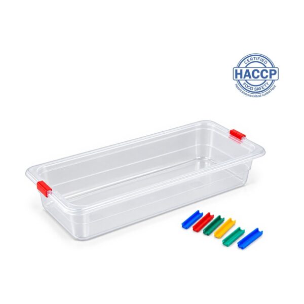 Polypropylene GN 1/3 food container, 6.5 cm depth, 2.5 litres