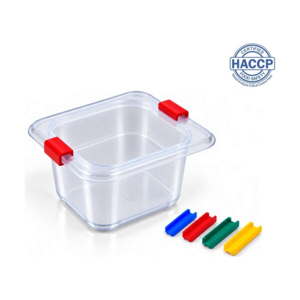 Polypropylene GN 1/6 food container, 10 cm depth, 1.7 litres