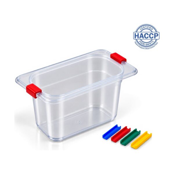 Polypropylene GN 1/9 food container, 10 cm depth, 1  litre