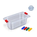Polypropylene GN 1/9 food container, 6.5 cm depth, 0.6 litres