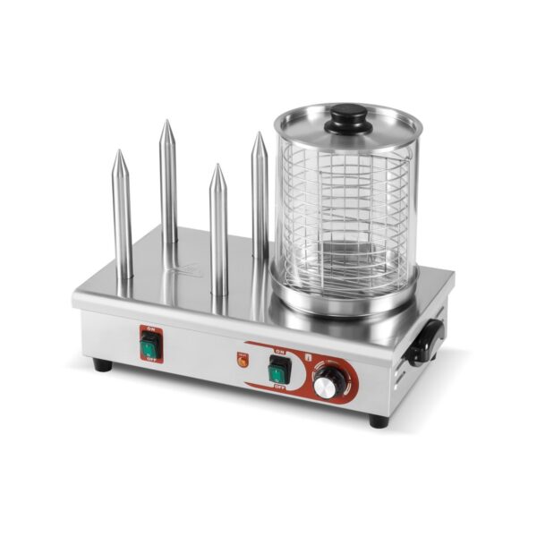 Επαγγελματική συσκευή hot dog με 4 sticks, 550 W