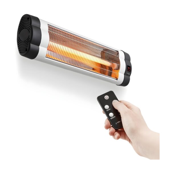 Επιτοίχια Θερμάστρα Χαλαζία 2000W IP20 με Θερμοστάτη & Τηλεχειριστήριο