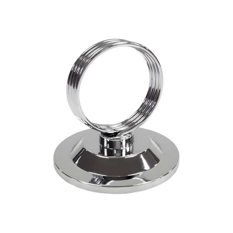 Stainless steel table card stand 18/10, 6x5.5 cm