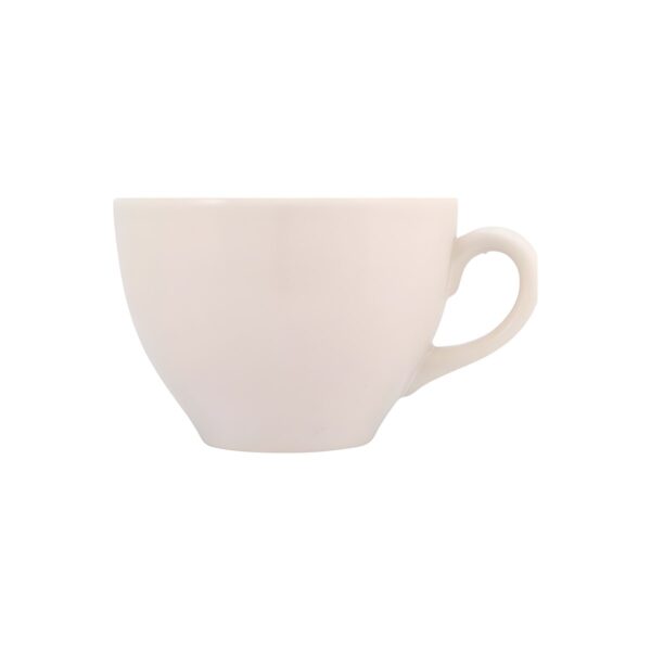 Kutahya Bone porcelain tea and double cappuccino cup, 25 cl