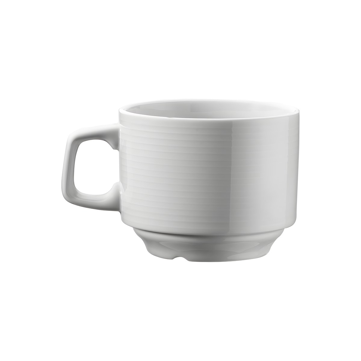 Stackable Porcelain Double Cappuccino / Tea Cup Dunya 27cl Kutahya Kutahya Dunya stackable porcelain tea and double cappuccino cup, 27 cl