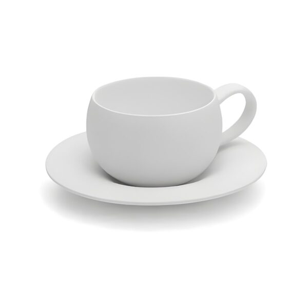 White Rock white porcelain espresso cup 10 cl with 13 cm saucer