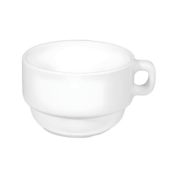 Στοιβαζόμενο φλιτζάνι τσαγιού και cappuccino από πορσελάνη Saturnia Roma, 25 cl