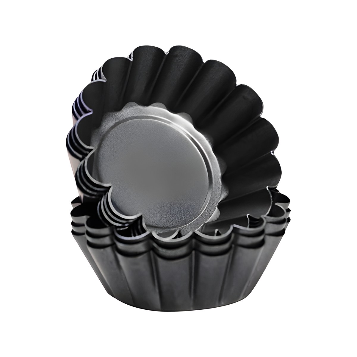 Non-Stick Aluminum Brioche Baking Mold Φ9cm H3.5cm Non-stick aluminum brioche baking mold, 9x3.5 cm