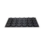 Μαύρη φόρμα σιλικόνης Martellato για 24 donuts, 60x40 εκ.