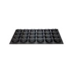 Martellato Love black silicone mold with 24 compartments, 60x40 cm