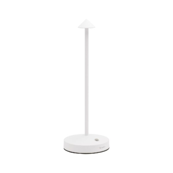 Phos Bistro White Pearl rechargeable table lamp, 29x10.5 cm