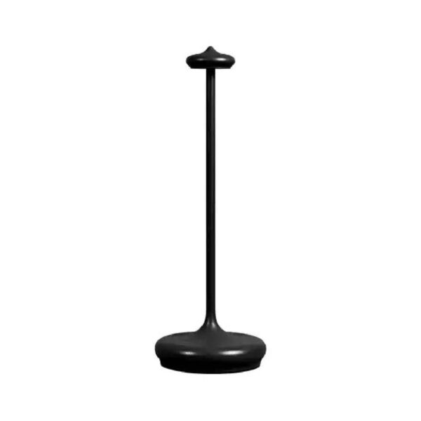 Phos Marocco rechargeable aluminium table lamp in black, 30 cm