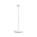 Phos Marocco rechargeable aluminium table lamp in pearl white, 30 cm