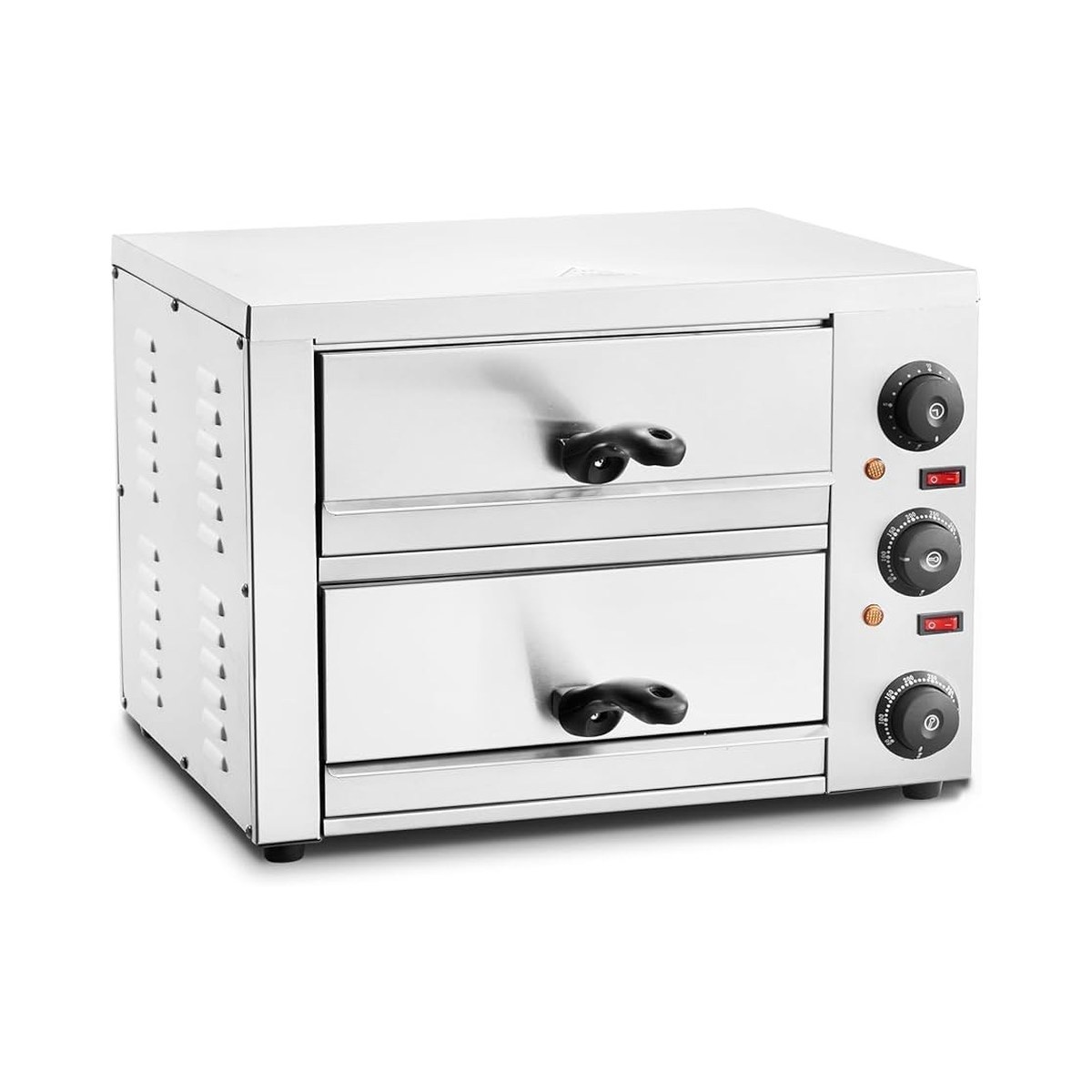 Φούρνος Επαγγελματικός Πίτσας Διπλός 2260Watt 65°C έως 300°C Επαγγελματικός διπλός φούρνος πίτσας, 2260 W, 65°C έως 300°C