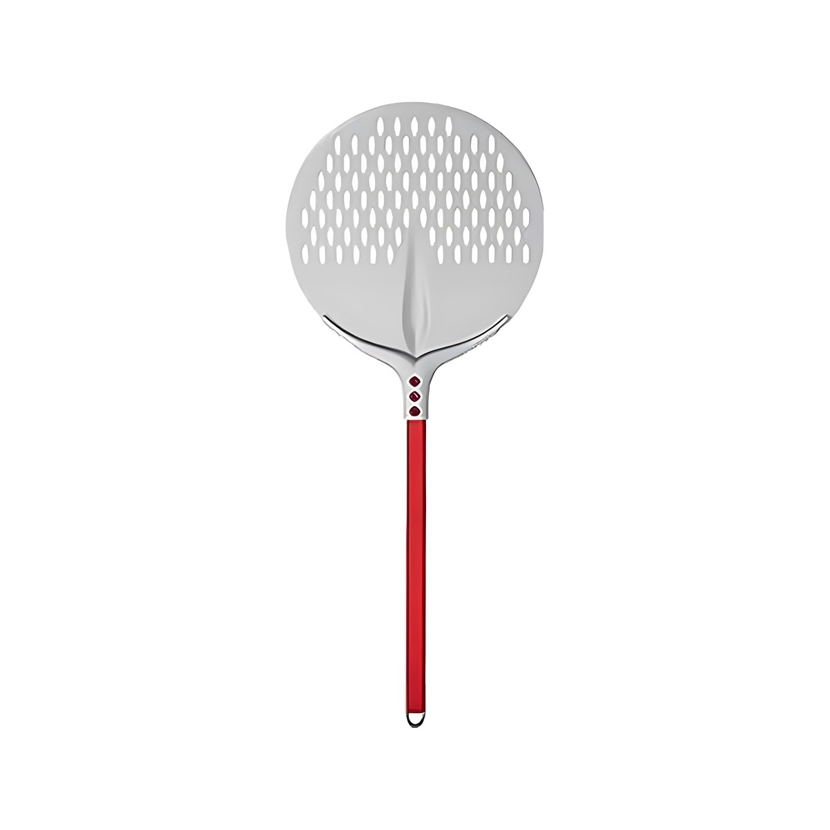 Pizza Shovel 750F36D Perforated Aluminum Φ36cm With Handle 60cm Cerutti perforated aluminum pizza shovel, 36 cm diameter with 60 cm handle