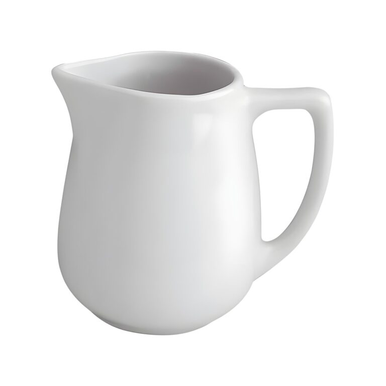 Λευκή γαλατιέρα πορσελάνης, 120 ml
