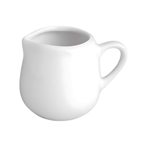 White porcelain milk jug, 50 ml