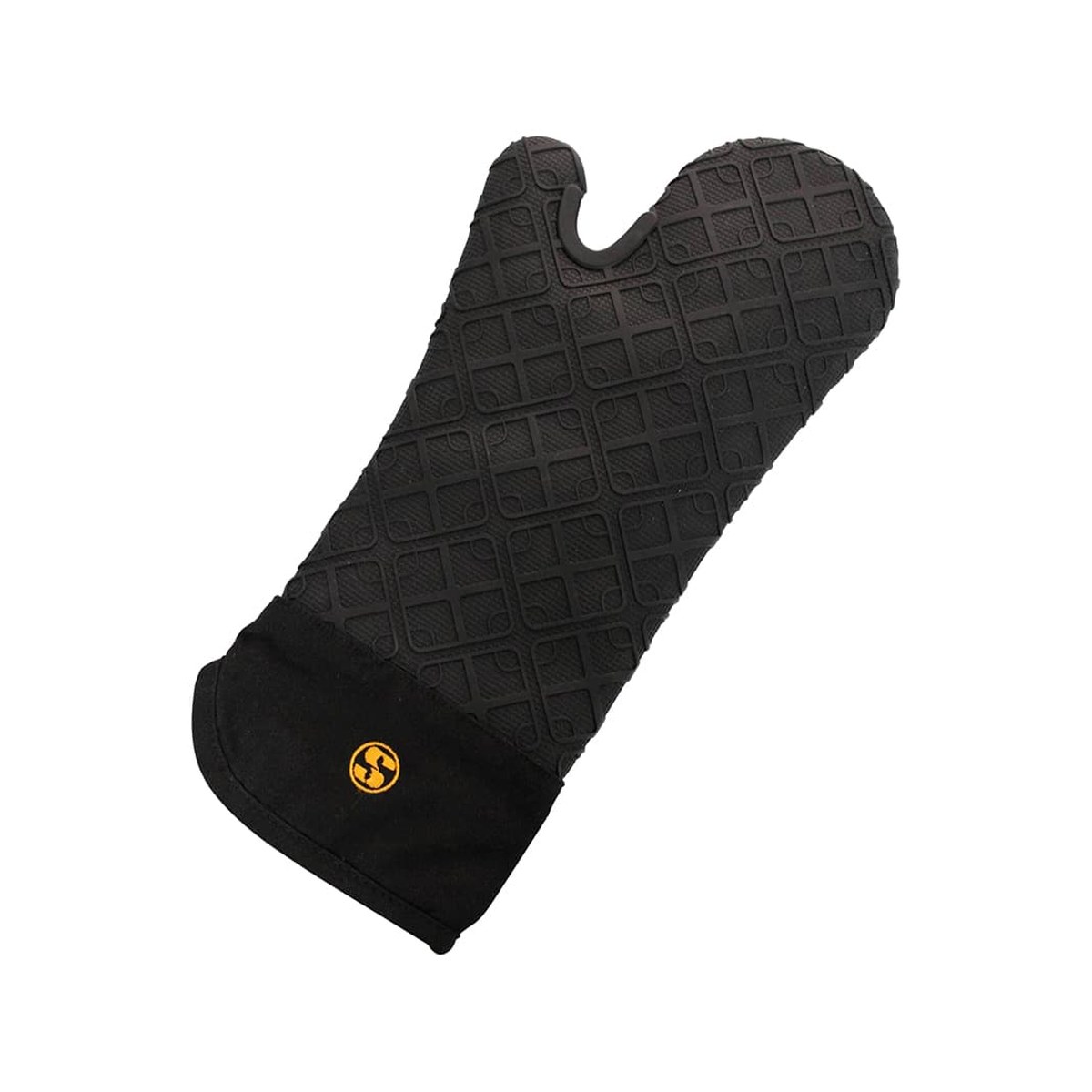 Silicone Glove Professional Durability Black With Cotton Inner Lining 15x38cm 310099 Schneider professional black silicone glove with cotton lining, 15x38 cm