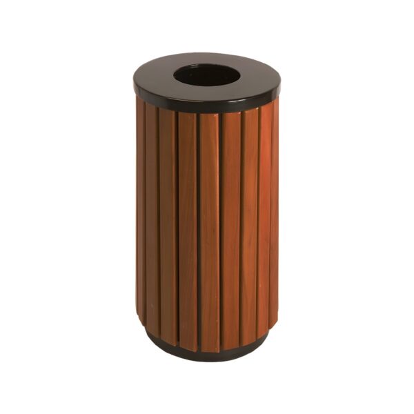 Κάδος ανακύκλωσης εξωτερικού χώρου από plywood, 47x76 εκ., 70 λίτρα