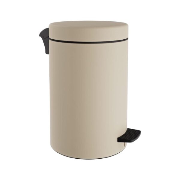 Ανοξείδωτος κάδος πεντάλ σε χρώμα light khaki, 12 λίτρα