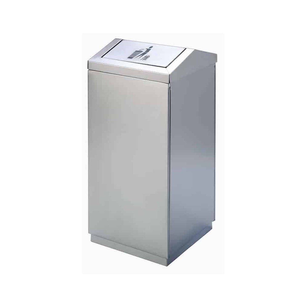 Κάδος Inox Βαρέως Τύπου Περιστρεφόμενο Καπάκι 60lt 33x33x71εκ Ανοξείδωτος κάδος βαρέως τύπου με περιστρεφόμενο καπάκι, 60 λίτρα