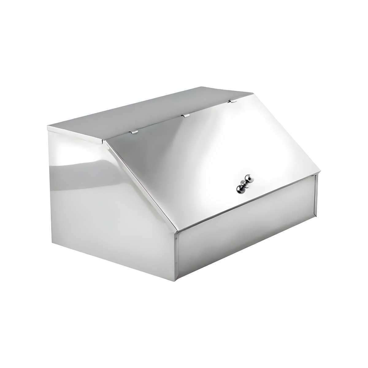 Coffee Storage Container Inox 18/0 3 Compartments Large Large stainless steel 18/0 coffee storage container with 3 compartments, 34x27x18 cm