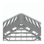 TEMNO Professional General Purpose Dishwasher Rack Grey 50x50cm - Image 3