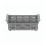 TEMNO Professional Cutlery Dishwasher Basket 8 Compartments Grey 43x21x15cm - Image 3