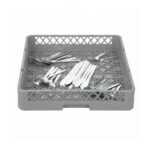 TEMNO Professional Cutlery Dishwasher Rack Grey 50x50cm - Image 5
