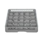 TEMNO Professional Glass Dishwasher Rack 25 Compartments Grey 50x50cm - Image 2