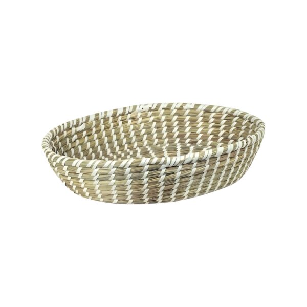 Oval wicker basket, size L, 31x24x8 cm