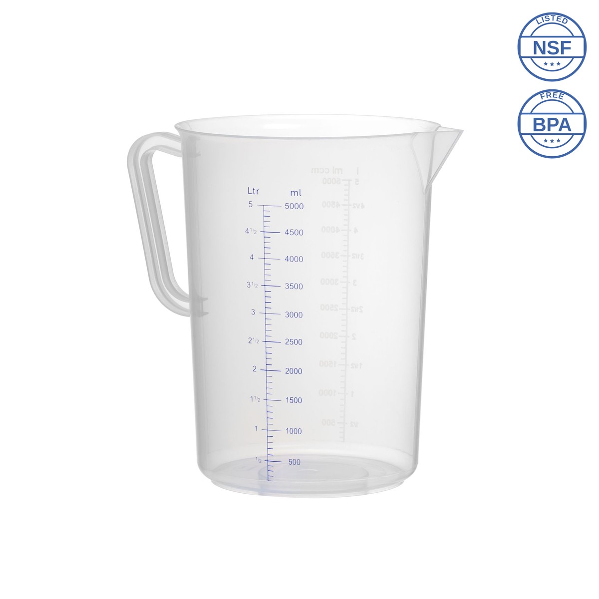 Κανάτα Δοσομετρητής Μεζούρας PP 5000ml με Διαγράμμιση Κανάτα Δοσομετρητής Μεζούρας PP 5000ml με Διαγράμμιση